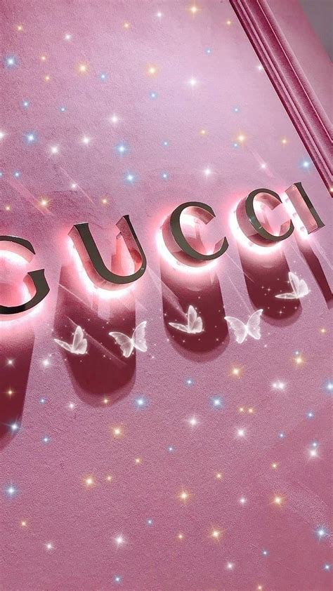 pink gucci logo|Gucci logo pink wallpaper.